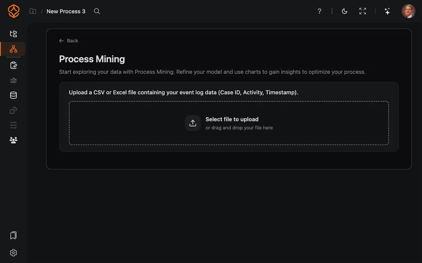 Begin met process mining op basis van data in ProcessMind