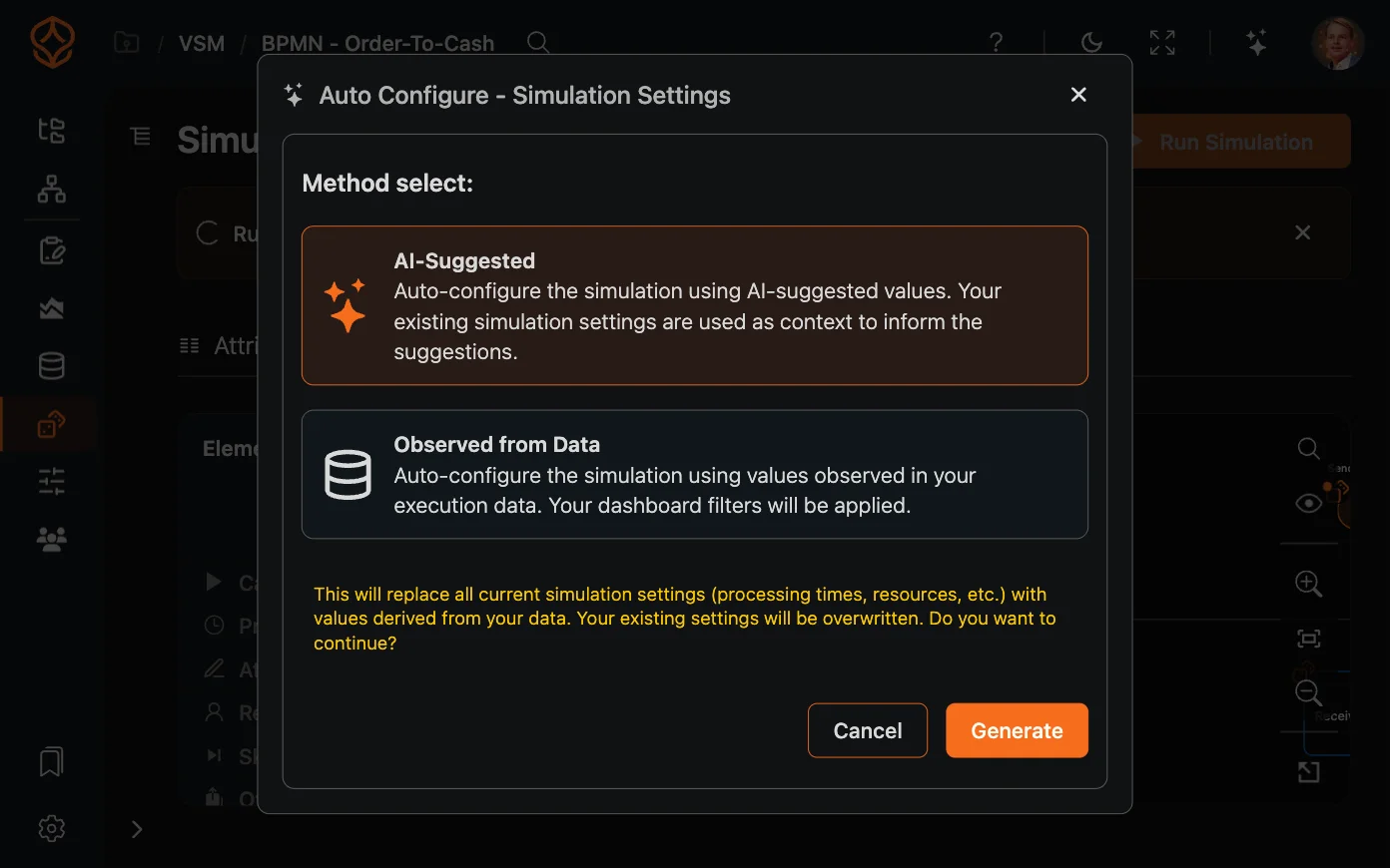 AI-assisted simulation configuration
