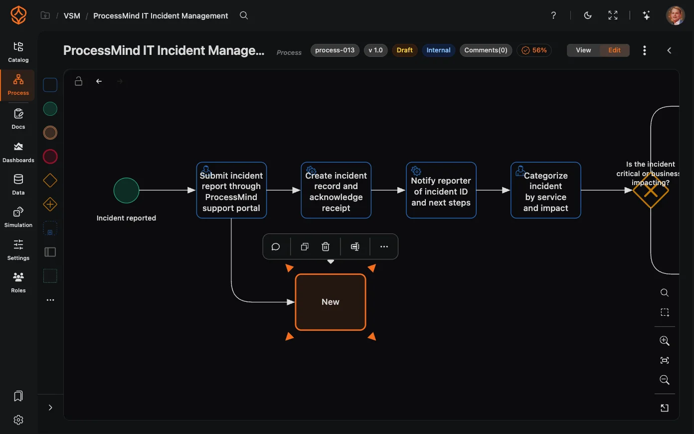 Editing an AI-generated model