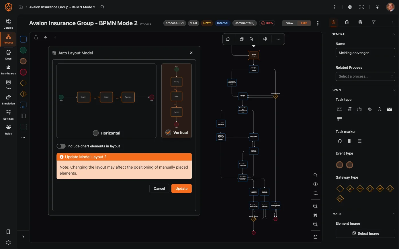 Full automatic layout